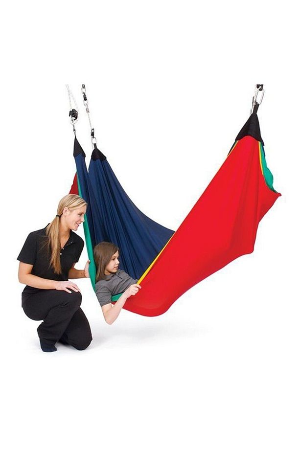 Acrobat Swing . Duyu Terapi Esnek Salıncak Hamak , 4 Renkli 4 Katlı Sakinleştirici Hamak - 1