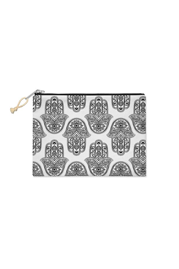 حقيبة مكياج منقوشة مناسبة للاستخدام متعدد الأغراض - 2