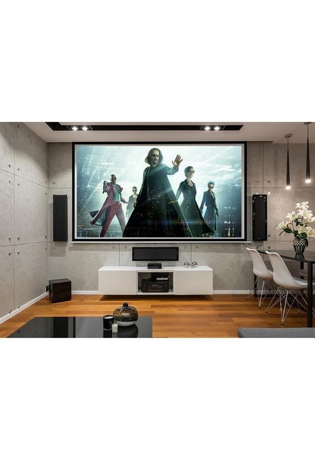 200x150cm Motorlu Kumandalı Projeksiyon Perdesi - 5