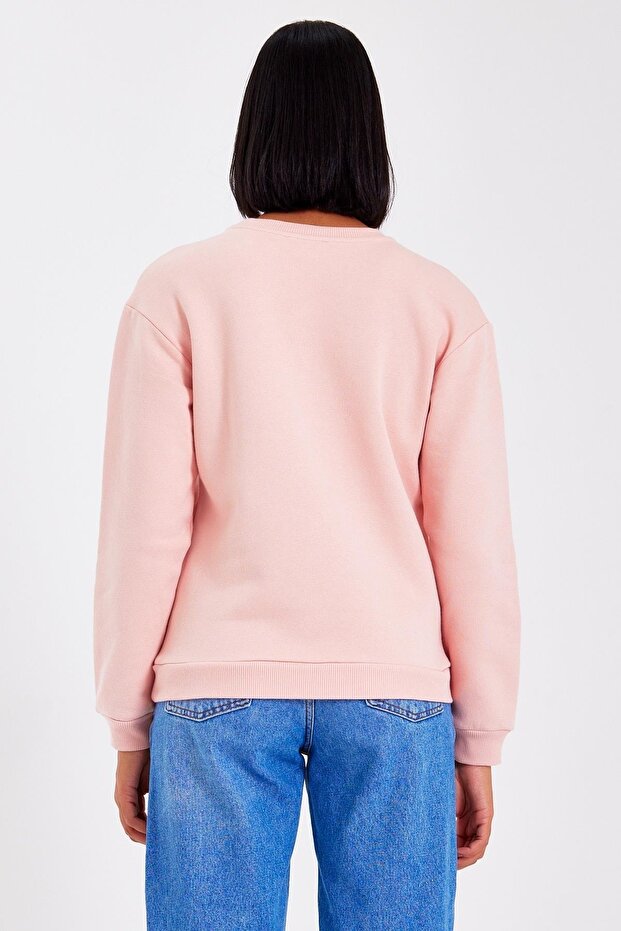 Kadın Bisiklet Yaka Sweatshirt - 7