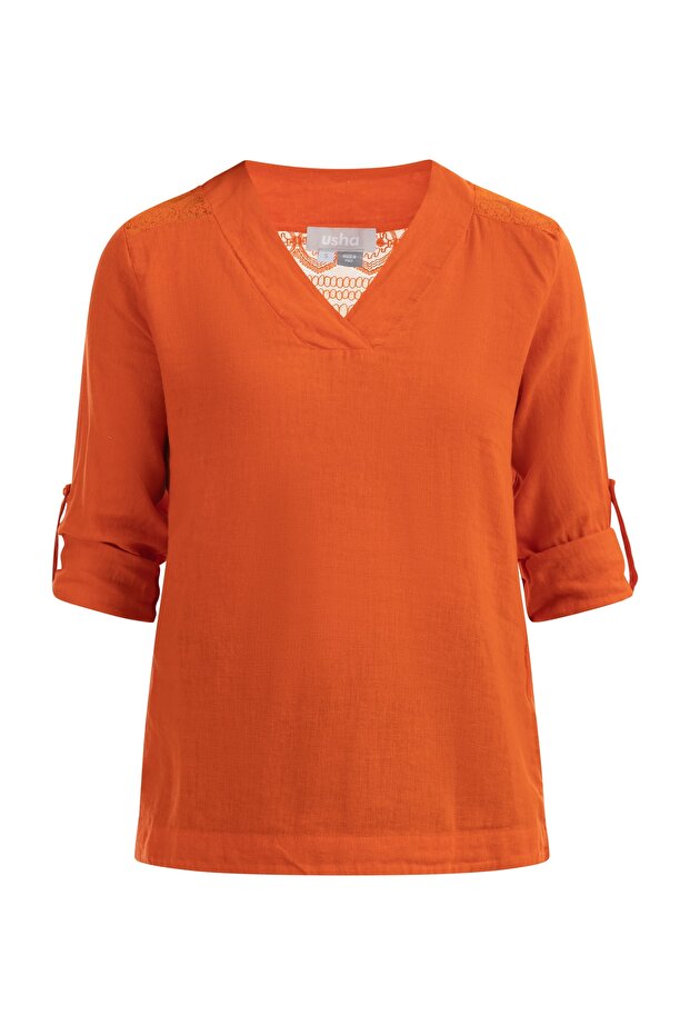 Blusenshirt mit Spitze - 4