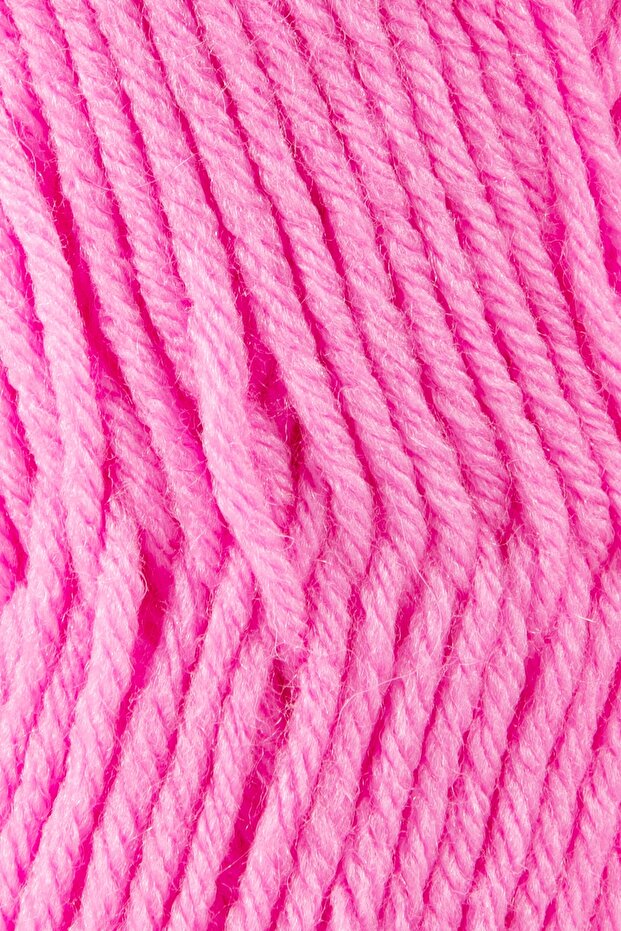 Premium Roving El Örgü Ipi Atkı Bere Ipi Kazak Panço Ip Hırka Ipi Pembe - 3