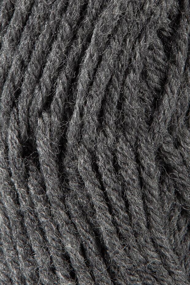 Premium Roving El Örgü Ipi Atkı Bere Ipi Kazak Panço Ip Hırka Ipi Koyu Gri - 3