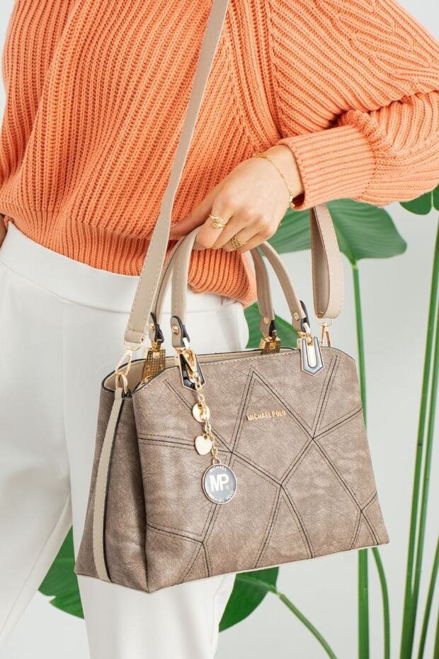 Women's Mink 5 Compartment Shoulder Bag