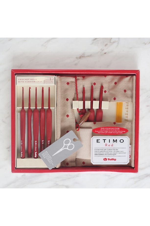 Etimo Red Kırmızı Yün Tığ Seti - 1