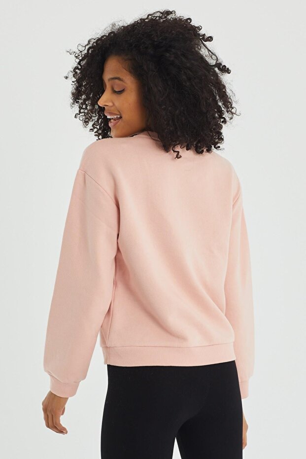 Kadın Bisiklet Yaka Sweatshirt - 4