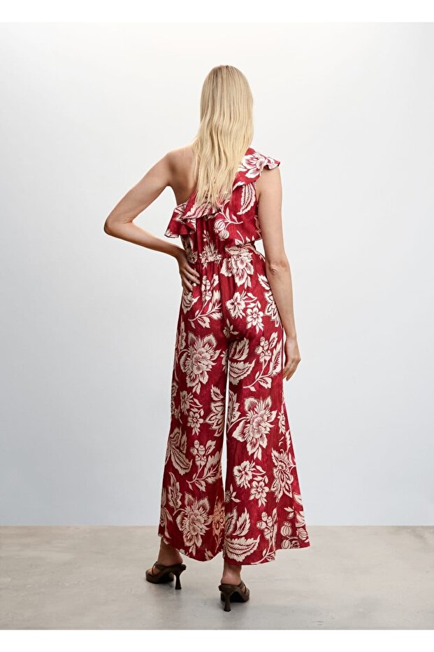 Fırfırlı Asimetrik Tulum - 4