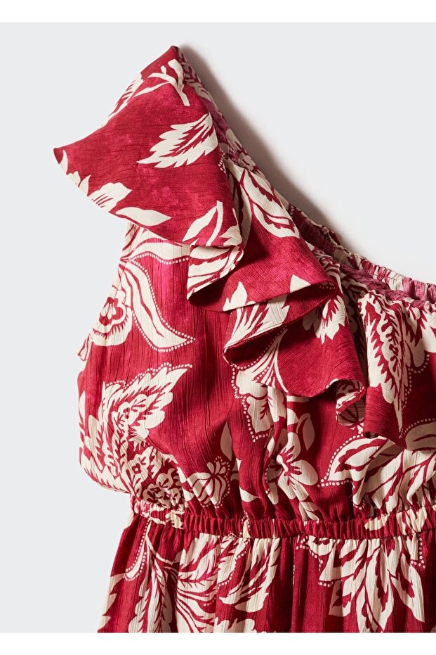 Fırfırlı Asimetrik Tulum - 5