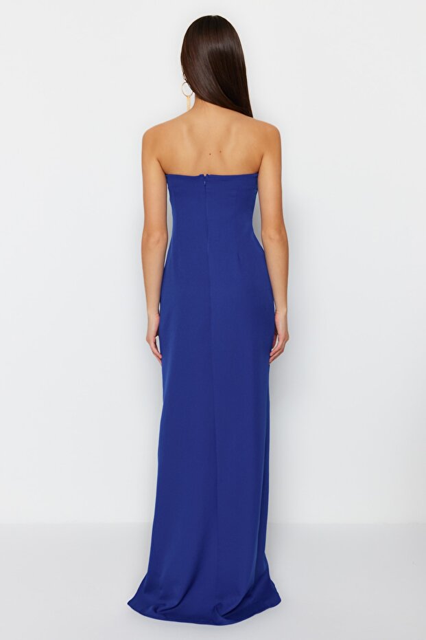 Dlouhé večerní šaty s kosticemi Saks TPRSS23AE00185 - 6