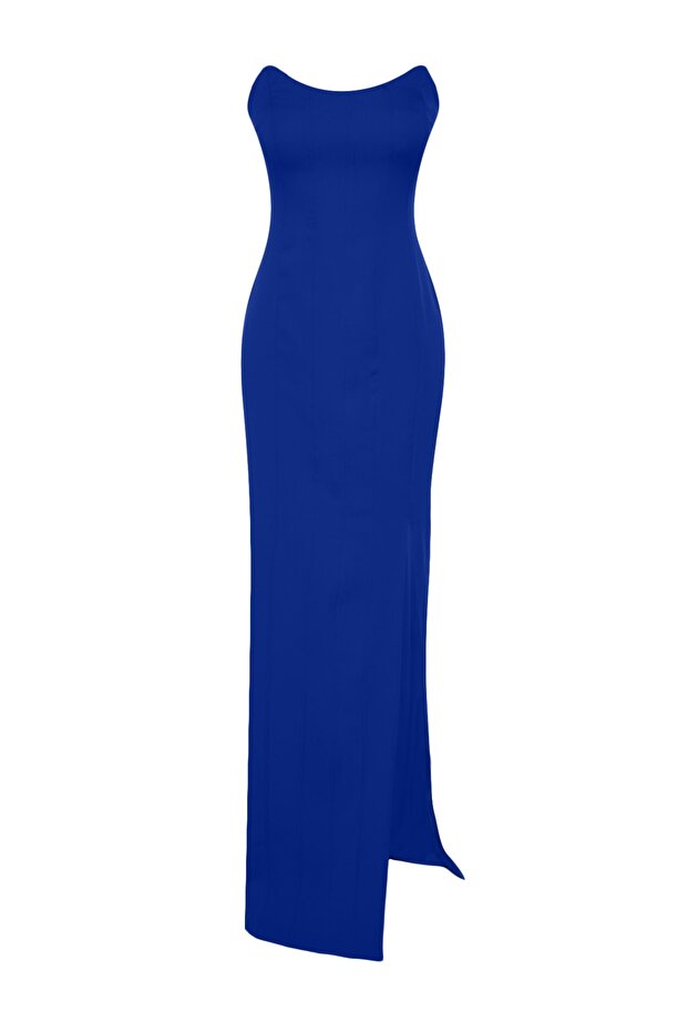 Dlouhé večerní šaty s kosticemi Saks TPRSS23AE00185 - 7