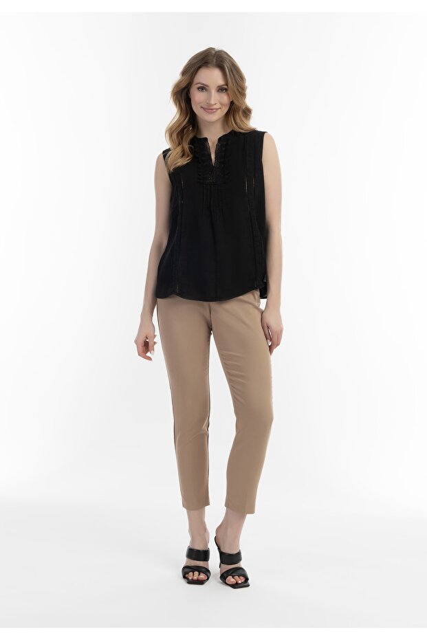 Blusentop mit Spitze - 1