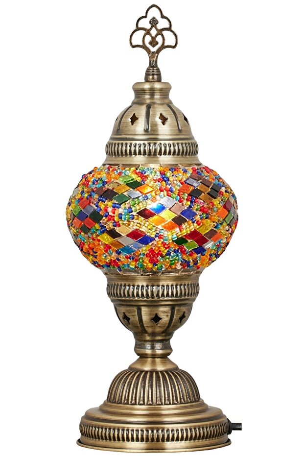 Authentic Ethnic Colorful Mosaic Boho Turkish Desktop Lamp Table Lamp Lampshade