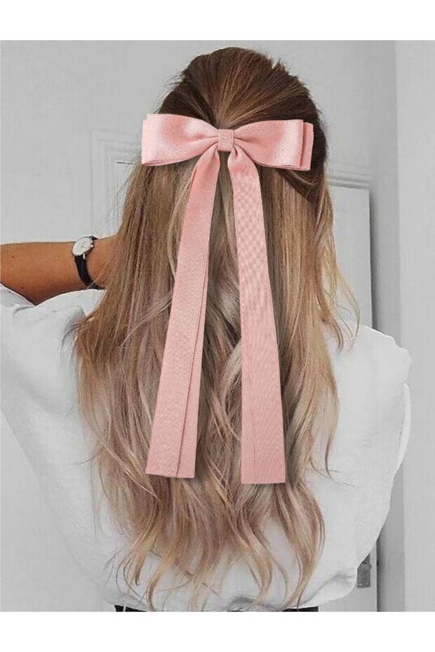 Double Bow Silk Satin Bow Automatic Buckle