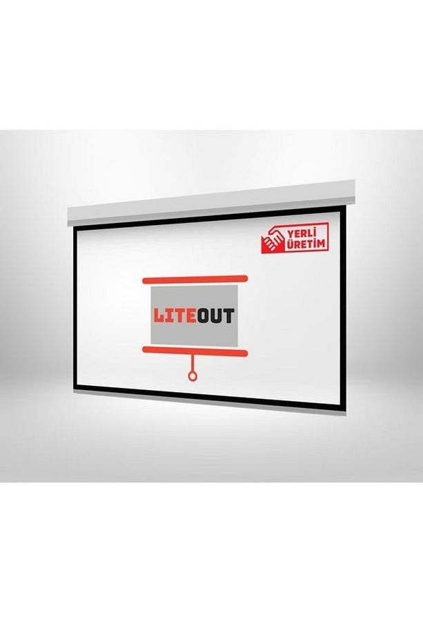 200x150cm Motorlu Kumandalı Projeksiyon Perdesi - 1