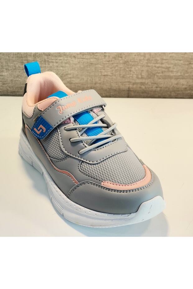 28122 Children's Casual Sports Shoes Gray / Salmon