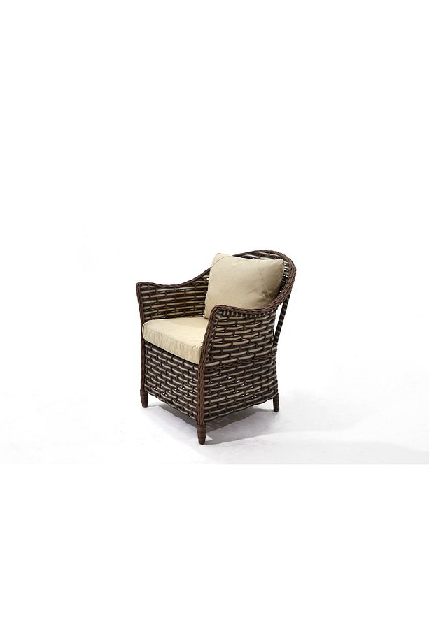 Monalin Mobilya Napoli 4 Kişilik Rattan El Örgüsü Bahçe & Balkon & Teras Oturma Grubu - 4