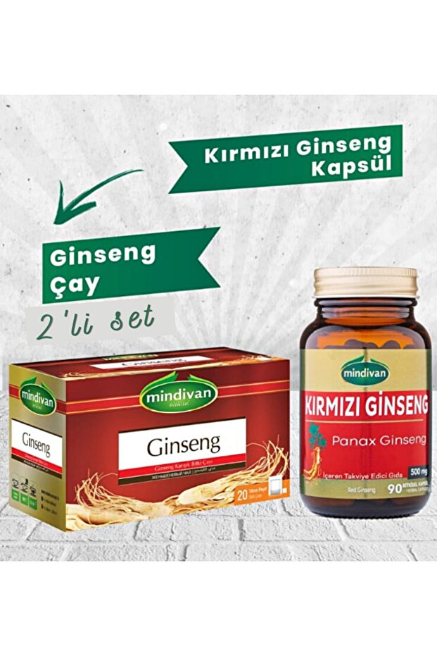 Kırmızı Ginseng Kapsül + Ginseng Çayı - 1