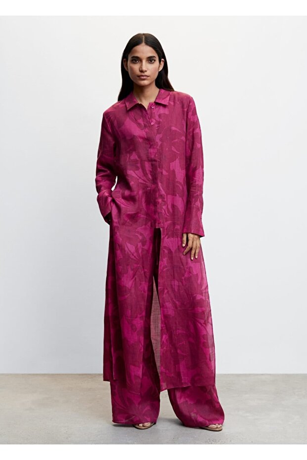 Desenli Uzun Gömlek - 2