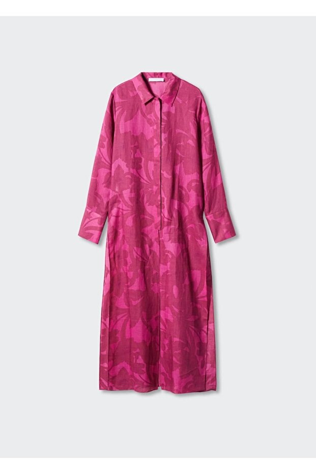 Desenli Uzun Gömlek - 3