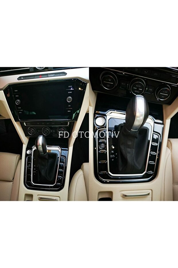 Volkswagen Passat B8 Torpedo, Console, Trim, Chest Cover Set Piano Black Color