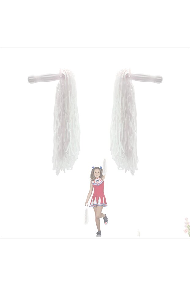 Show Pompom, 2 Pieces X 32 Gr - White
