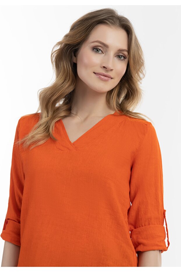 Blusenshirt mit Spitze - 3