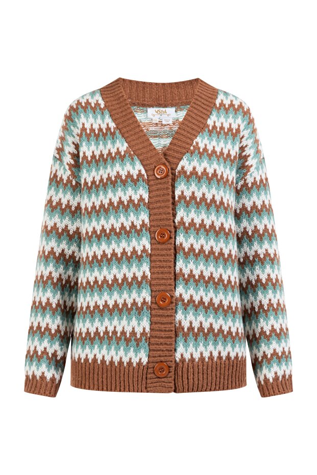 Strickjacke mit Knöpfen - 4