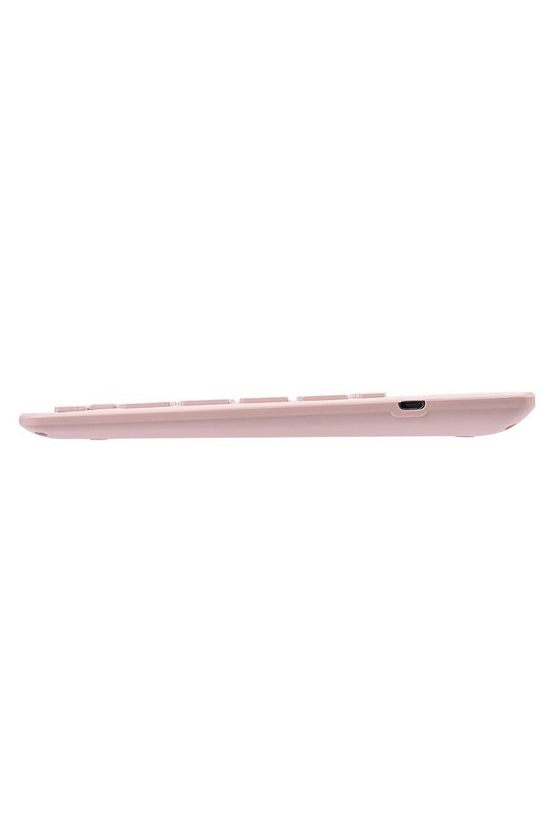 Kb-bt82 Pembe Bluetooth Ultra Ince Şarjlı Mac Win Android İos Uyumlu Tablet Standlı Kablosuz Klavye - 5