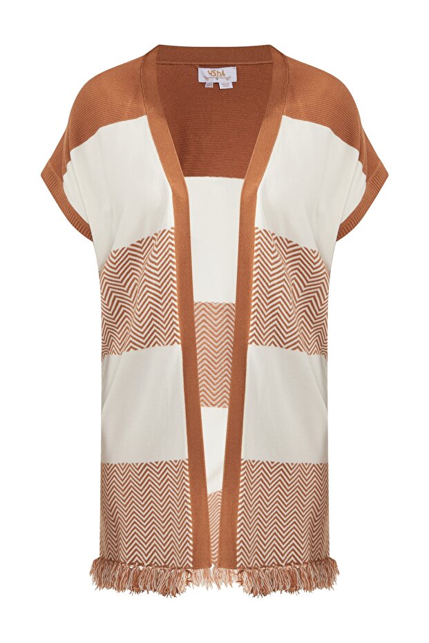 FESTIVAL Strick Veste Long flesh - 4