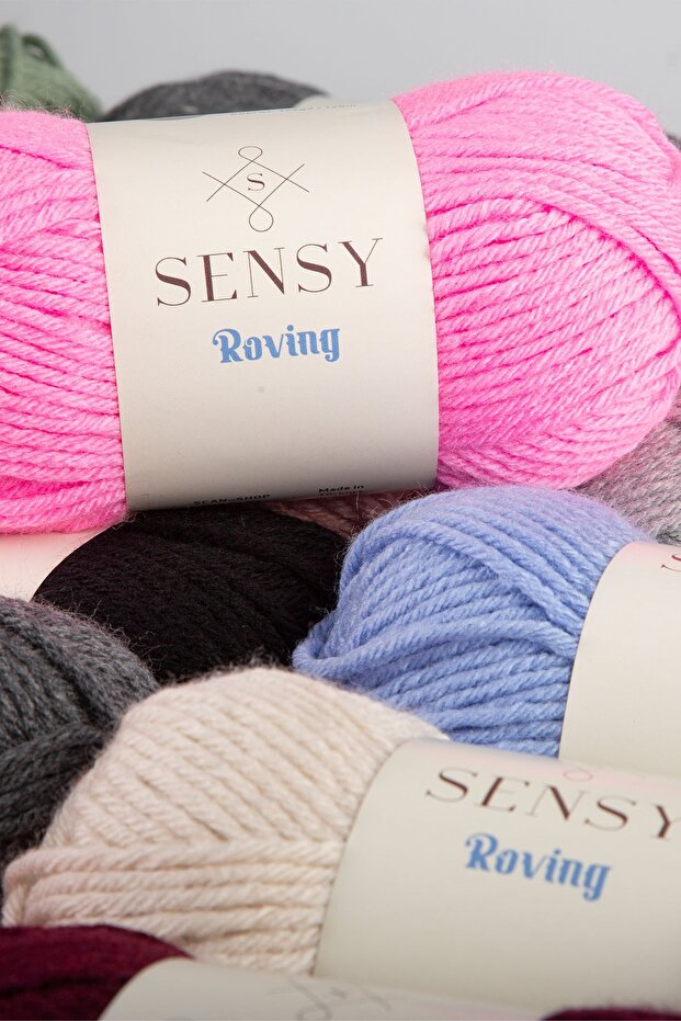 Premium Roving El Örgü Ipi Atkı Bere Ipi Kazak Panço Ip Hırka Ipi Koyu Kahve - 9