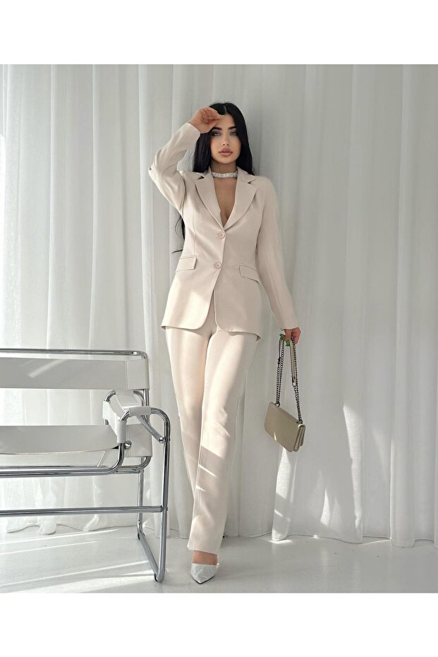 Set Jachetă Pantaloni Damă Stone - 1