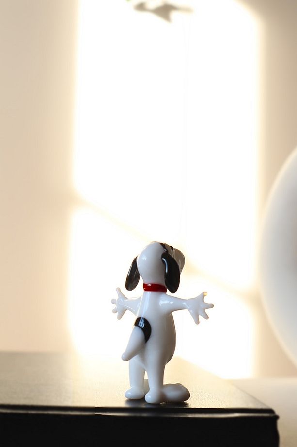 Snoopy Dog Minyatür El Yapımı Cam Biblo - 2