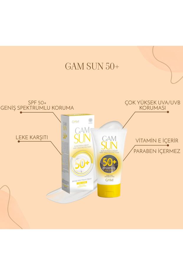 Spf 50+ Leke Karşıtı Güneş Kremi, Yüksek Uva/uvb Koruma, E Vitamini Içerir. 50ml - 2