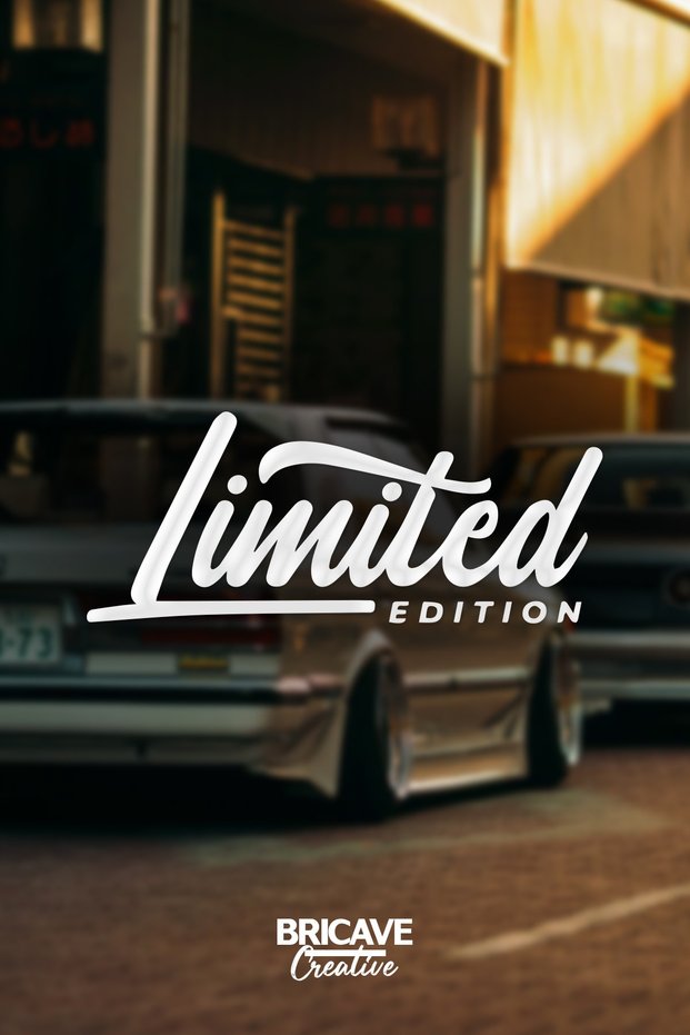 Limited Edition 2 Car-motorcycle Sticker 20x8cm