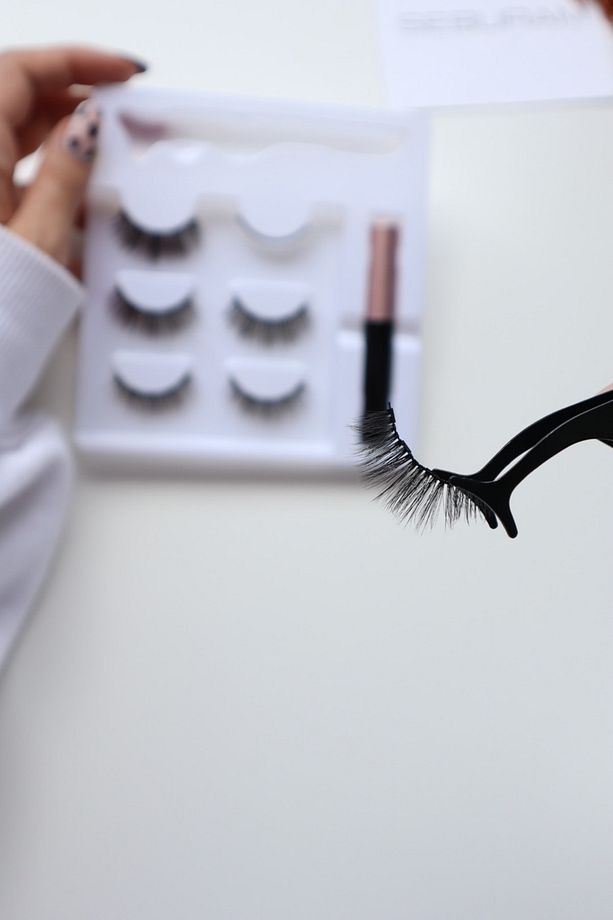 Eyeliner Cımbız Seti Takma Kiprik Gerçek Görünümlü 3 Çift Manyetik Kirpik Mıknatıslı Kirpik - 6
