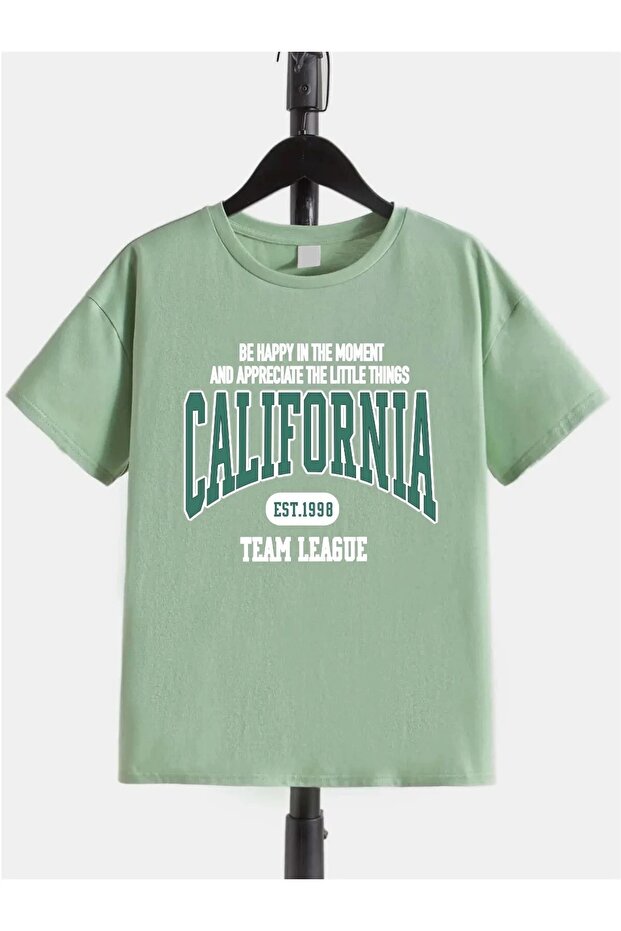 تي شيرت مطبوع عليه Be Happy California للجنسين