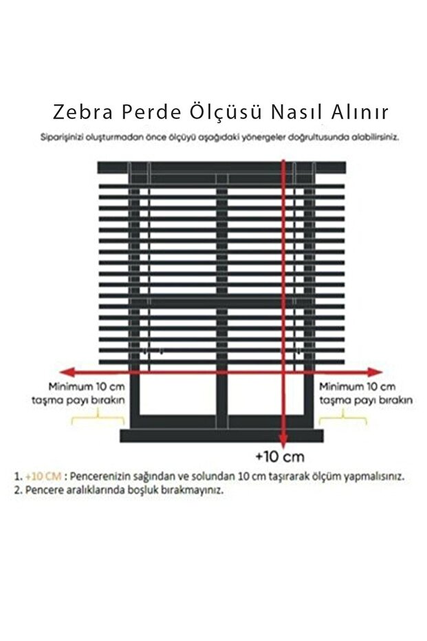 Beyaz Bambu Zebra Perde - 4