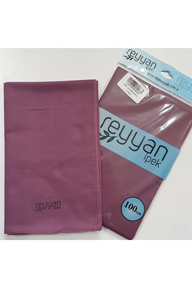 Düz Renk Poşetli Yazma 100 Cm Koyu Leylak 089 - 1