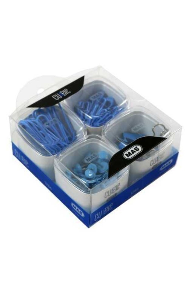 Paper Clip+clip+map Nail Cubbie PVC Rainbow Set of 4 1286