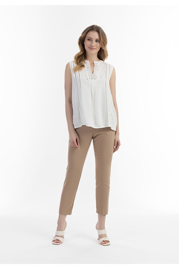 Blusentop mit Spitze - 1