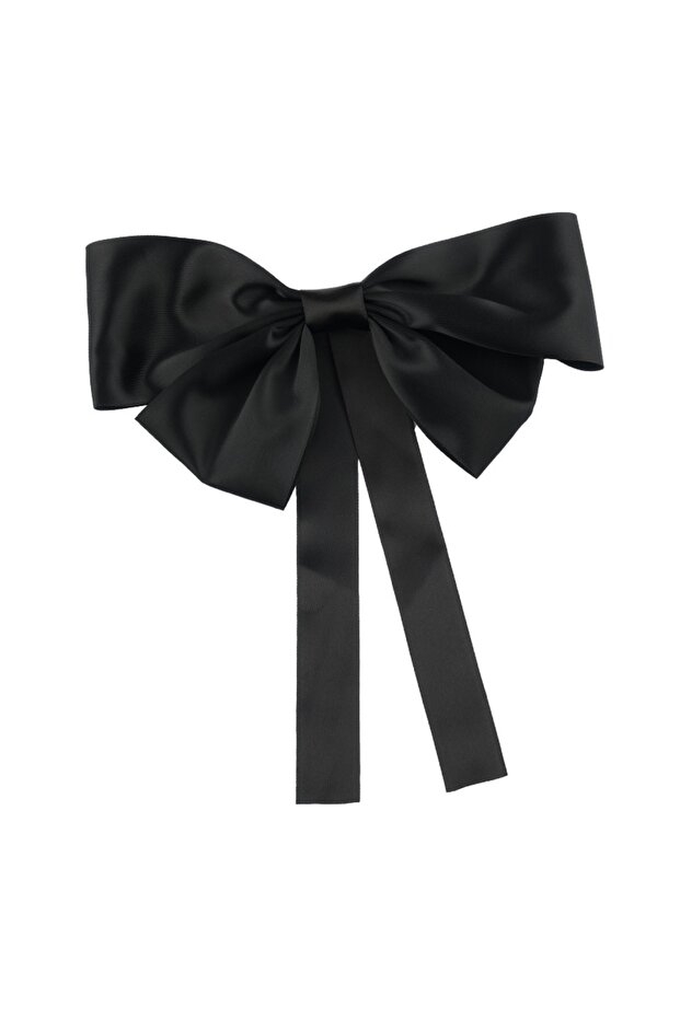 القوس المزدوج الحرير القوس الساتان مشبك التلقائي - 5