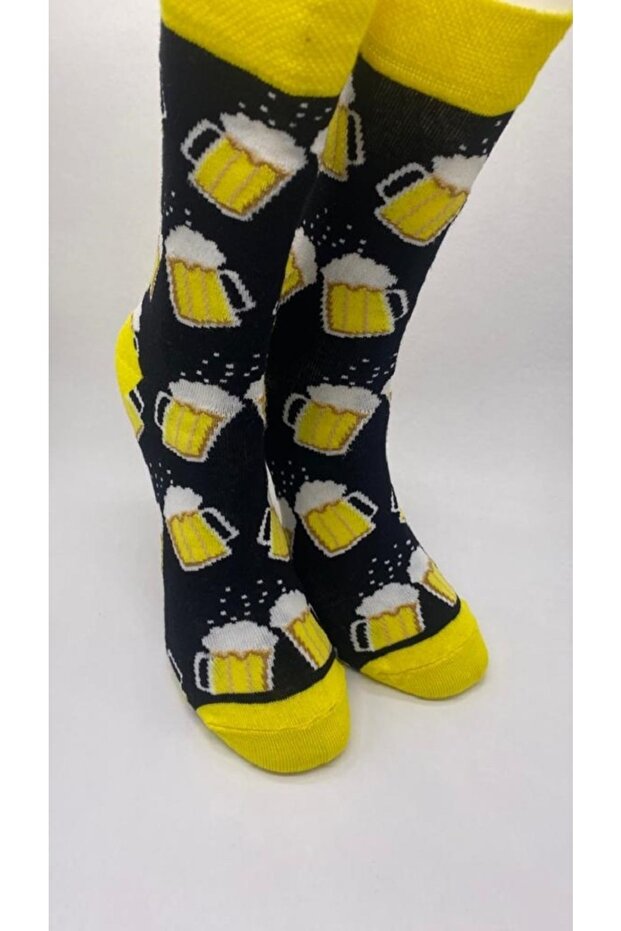 الجوارب الملونة منقوشة - 1