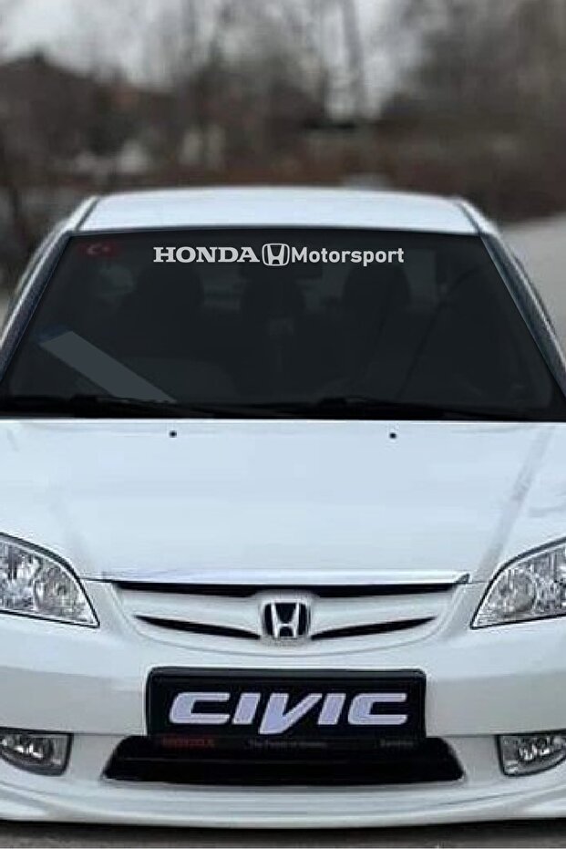 50*5 Cm Honda Motorsport Vehicle Windshield Sticker Label Covering Foil Vehicle Modified Accessory