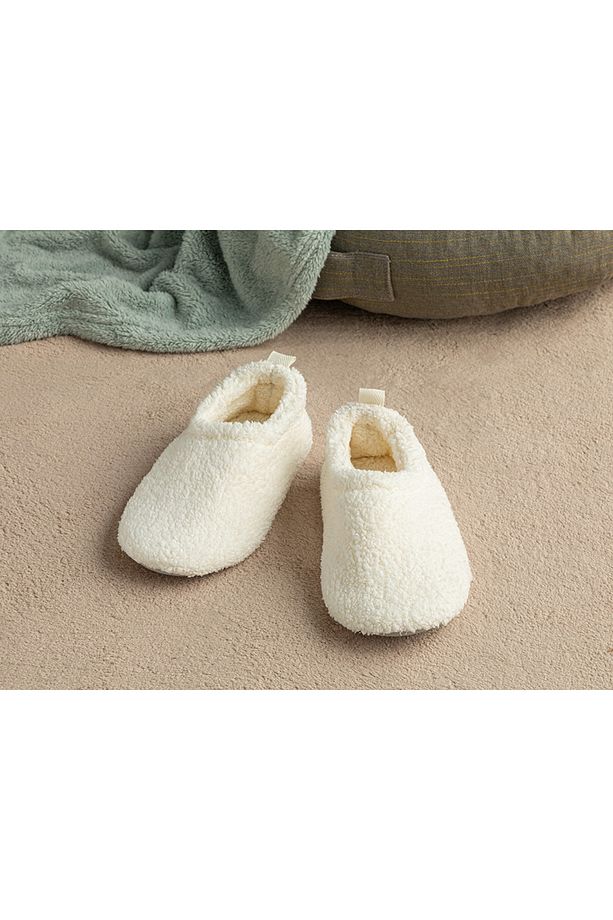 Cute Teddy Sherpa Kadın Ev Botu 38 Ekru - 1