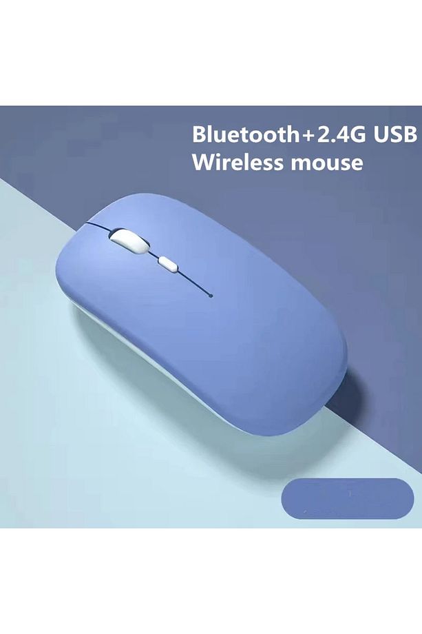 Macbook Şarj Edilebilir Sessiz Bilgisayar Ve Dizüstü Bilgisayar Kablosuz Bluetooth Fare - 3