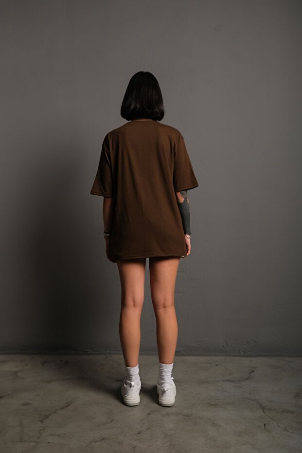 Ανδρικό μπλουζάκι Basic Solid Color Oversize Απλό μπλουζάκι - 8