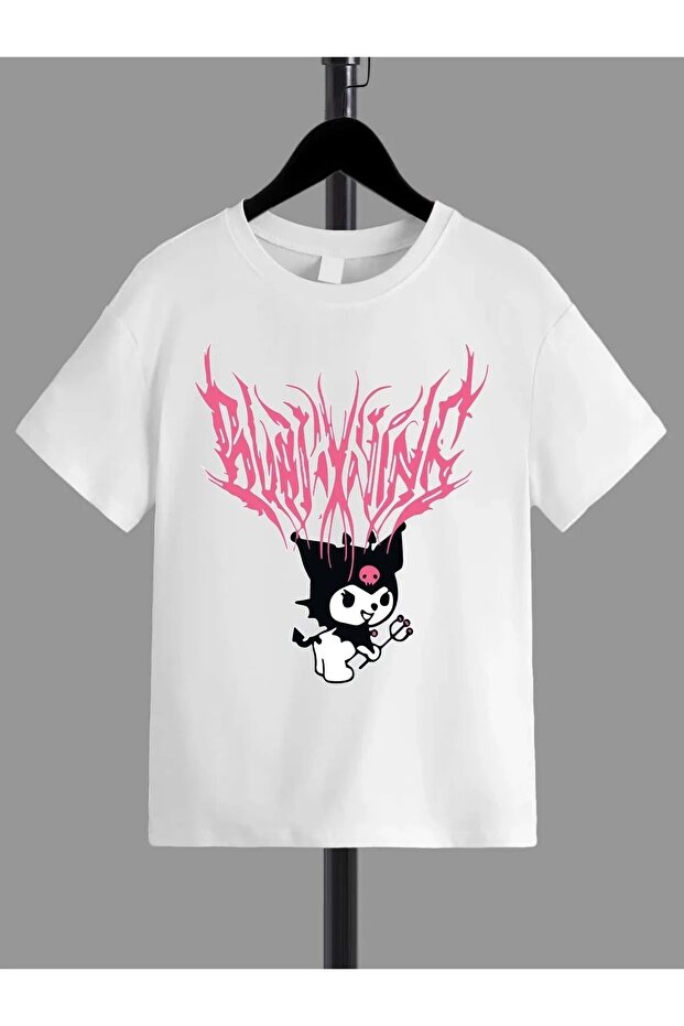 Bad Cat Printed Cotton Oversize Children's T-shirt