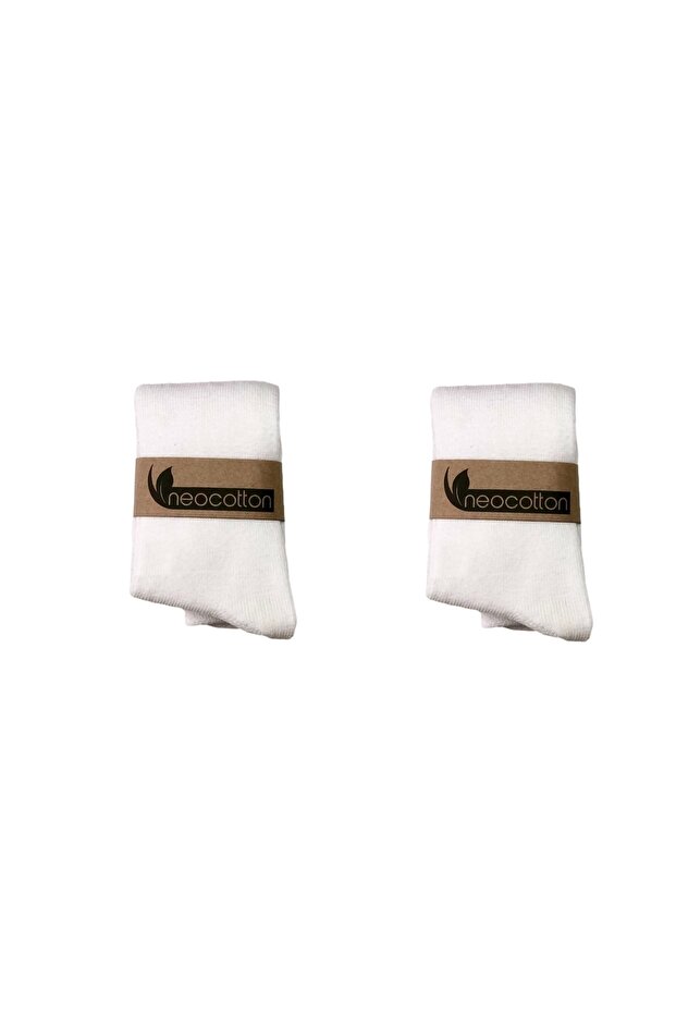 Baby Cotton Plain 2-Piece Heel Reinforced Pantyhose