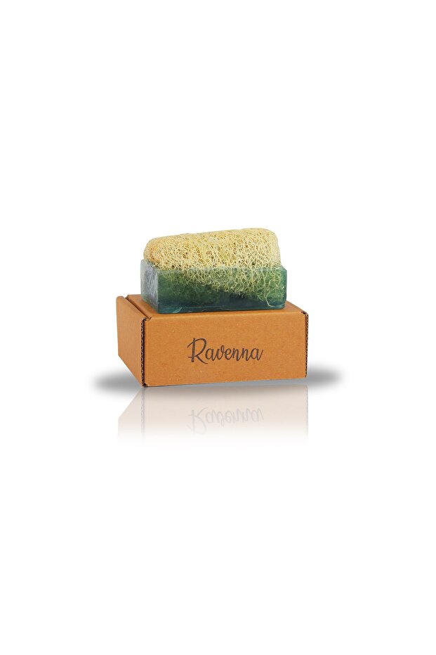 100% Handmade Orchid Soap with Natural Pumpkin Fiber 130 Grams