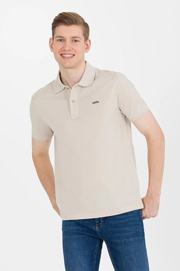 Ανδρικό μπλουζάκι Polo Neck Basic - 1
